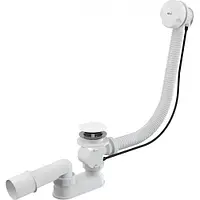 Злив-перелив для ванни Alcaplast A51BM, білий, автомат комплект метал, 57 см