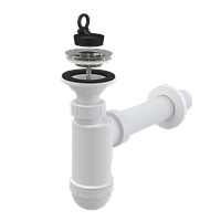 Сифон для умивальника AlcaPlast A41 d 40 с нержавіючою решіткою