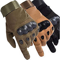 Тактические перчатки с закрытыми пальцами (М-2XL) / Мото перчатки / Мужские полнопалые перчатки
