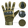 Тактичні рукавички із закритими пальцями (М-2XL) / Чоловічі повнопалі рукавички / Мото рукавички, фото 9