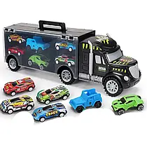 Ігровий набір Транспортна вантажівка та автомобілі Transport Truck and Car Toys Toys