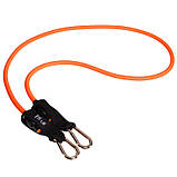 Еспандер трубчастий для фітнесу з карабіном DOUBLE CUBE DT-1002C-15LB навантаження 7кг, фото 2