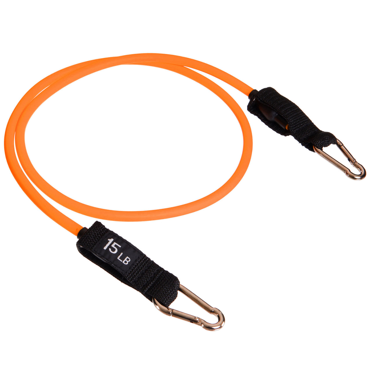 Еспандер трубчастий для фітнесу з карабіном DOUBLE CUBE DT-1002C-15LB навантаження 7кг, фото 1