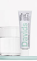 Відбілююча зубна паста Davids Sensetive + Whitening для чутливих зубів органічна без фтору тревел версія 50г