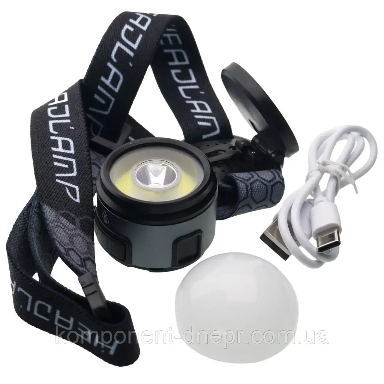 Ліхтар налобний багатофункційний Westinghouse WF256S LED+COB red+white акумуляторний з Type-C