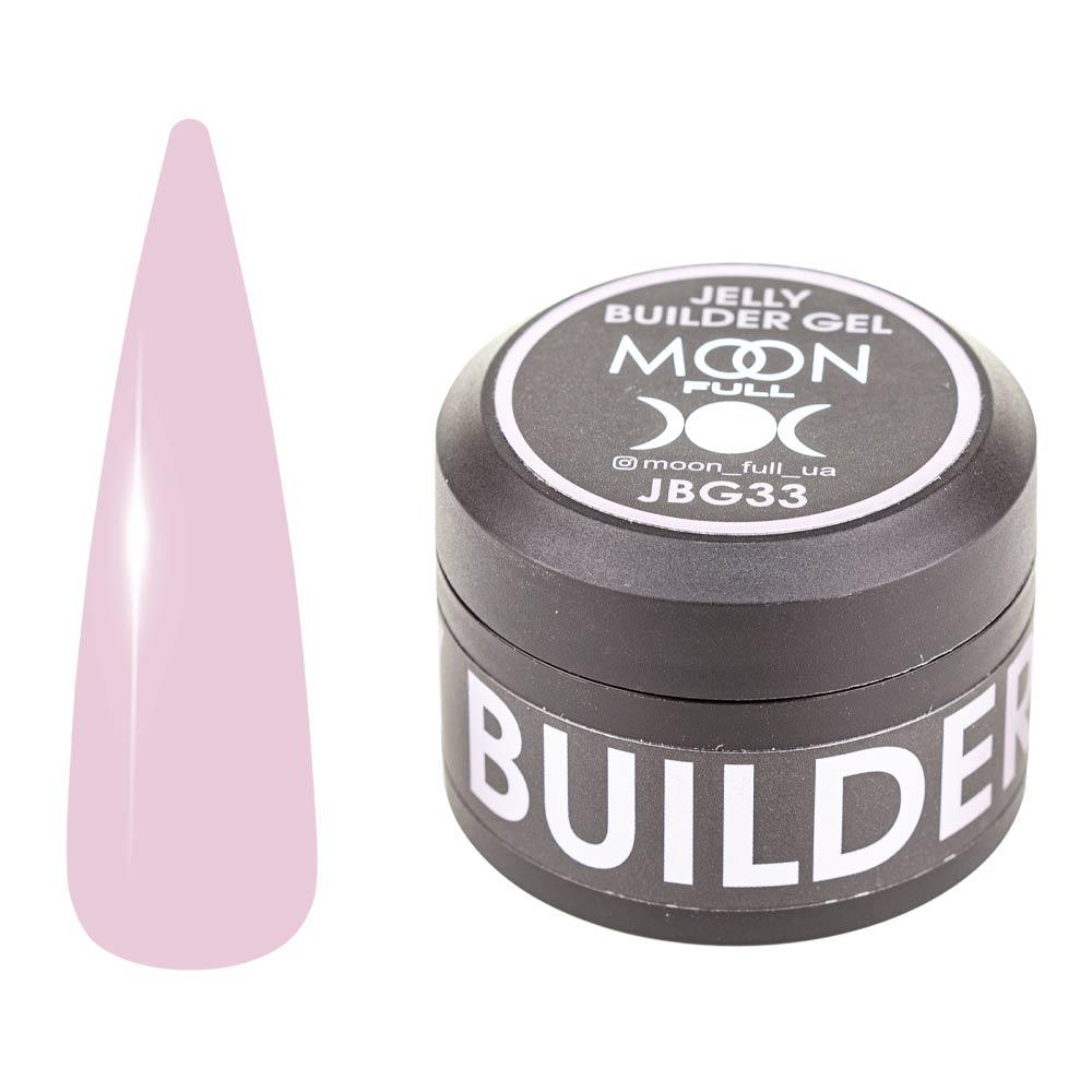 Гель-желе для нарощування нігтів Moon Full Jelly Builder Gel №JBG 33, 30 мл