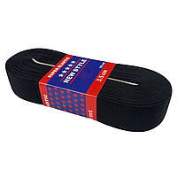 Резинка (гумка) для одягу NewStyle Туреччина, Чорна 3,5 см х 10 м, Резинка для шиття плоска.