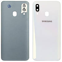 Задня кришка Samsung Galaxy A40 2019 A405F біла Original PRC зі склом камери