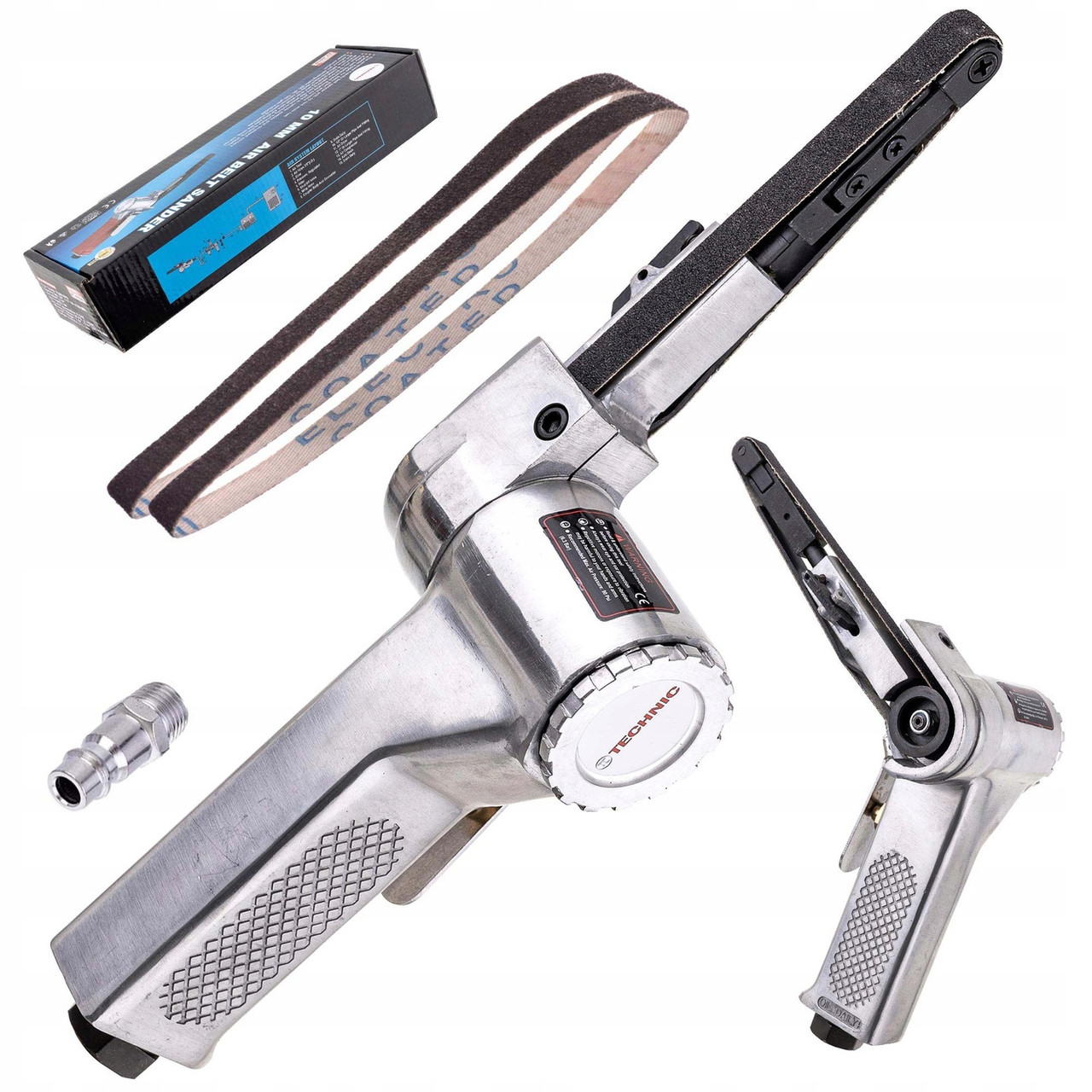 Стрічкова шліфувальна машина пневматична 10X330 мм Technic AT-480, фото 1