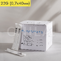 Игла инъекционная 22G (0,7х40 мм) одноразовая стерильная "ALEXPHARM" (100 шт/уп)