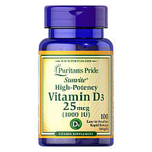 Vitamin D3 25mcg 1000IU - 100softgels