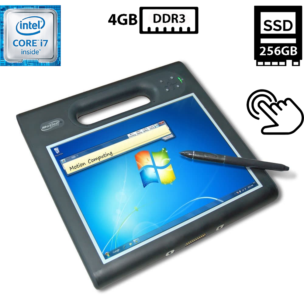 Ноутбук-планшет Motion MC-F5t CFT-003/10"IPS Touch 1024x768/Intel Core i7-3667U 2.00GHz/4GB DDR3/SSD 256GB mSATA/Intel HD Graphics