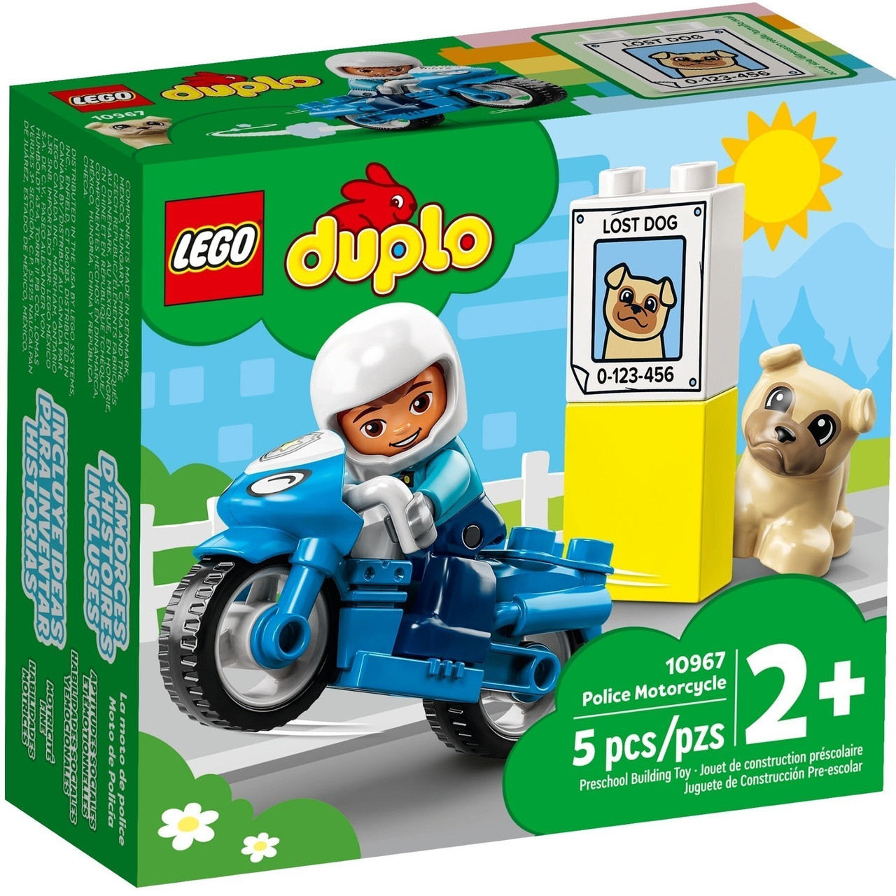 LEGO Конструктор DUPLO Town Поліцейський мотоцикл
