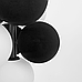 СВІТИЛЬНИК HOLLY ЧОРНІ З БІЛИМИ ПІДВІСНІ КУЛІ S 28G/4 BK+BK+WT, фото 4