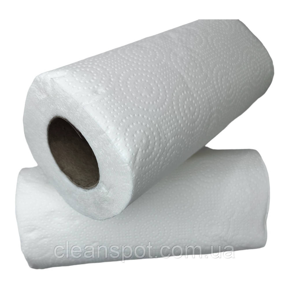 Бумажные полотенца в рулоне двуслойные 68 отрывов 15 рулонов/упаковка - фото 3 - id-p48679576