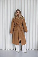 Женское кашемировое пальто Росса пояс в комплекте Kvf136