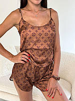 Женская пижама Louis Vuitton практичная Женский домашний костюм Женские пижамы Пижамы майка шорты