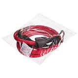 Еспандер трубчастий для фітнесу з карабіном DOUBLE CUBE DT-1002C-20LB навантаження 9кг, фото 5