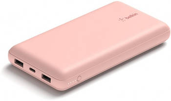 Belklin Power Bank 20k USB-A & C 15W rose gold