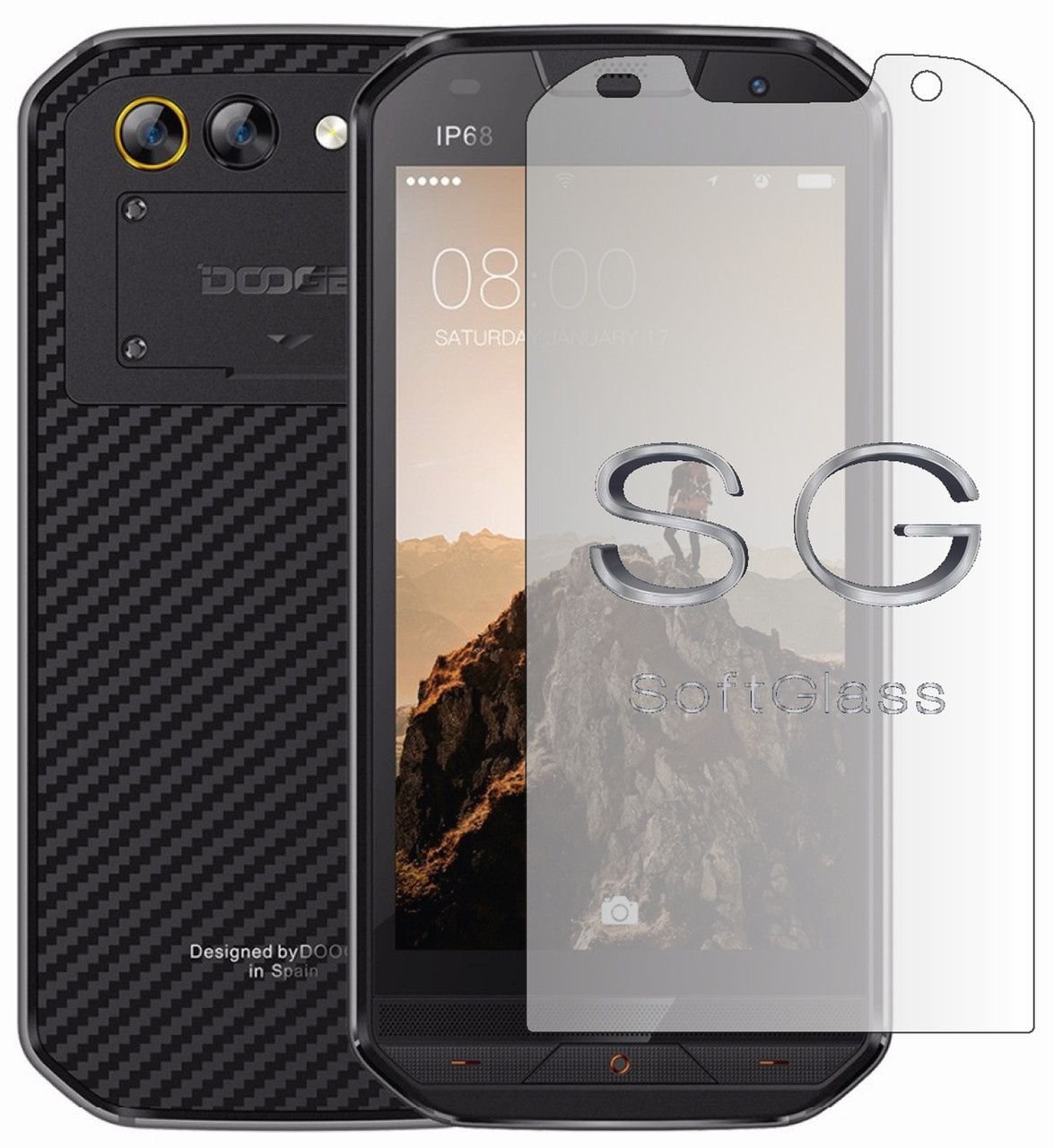 М'яке скло Doogee s30 на екран поліуретанове SoftGlass