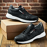Кросівки Чоловічі Натуральна шкіра Чорні, фото 8