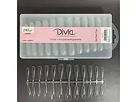 Гелевые типсы для наращивания ногтей Divia "Стилет" - Di1582