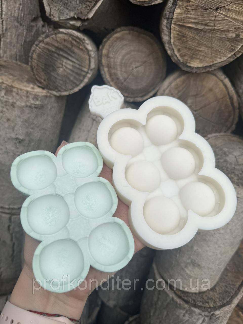 Ексклюзив! Авторский силіконовий молд для шоколаду та ін  "Лоток для шоколадних яєць (по 3-3.5 см)", фото 1