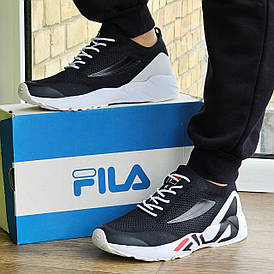 Кросівки F!LA Чорні Чоловічі Філа Тканинні Літні для бігу (розміри: 41,42,43,44,45)