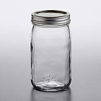 Банка Ball Mason Jar Made in USA 32oz (946мл) с крышкой, прозрачная