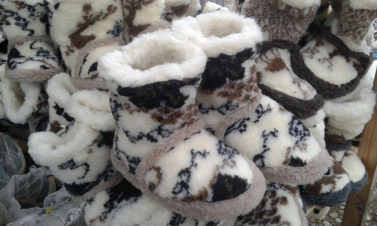 Теплі чуні з натуральної овчини