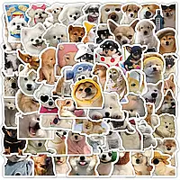 Набор стикеров Dogs, мемы с собаками 10 шт