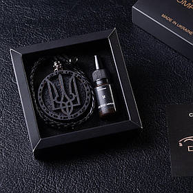 Ароматизатор в машину ГЕРБ УКРАЇНИ, подарунок до дня захисника України