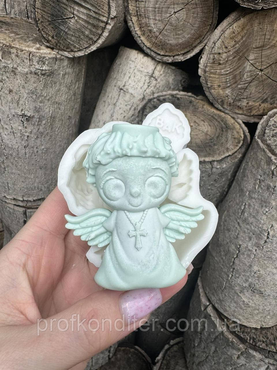 Ексклюзив. Силіконовий молд для шоколаду, мастіки, карамелі та ін "Янгол - ХЛОПЧИК", фото 1