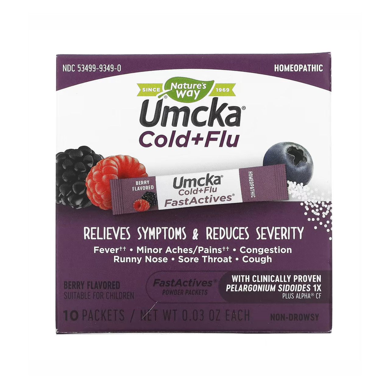 Umcka Cold & Flu Berry Fastactv - 10x.912g EXP - фото 1 - id-p2140767000