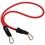 Еспандер трубчастий для фітнесу з карабіном DOUBLE CUBE DT-1002C-30LB навантаження 13.5кг, фото 2