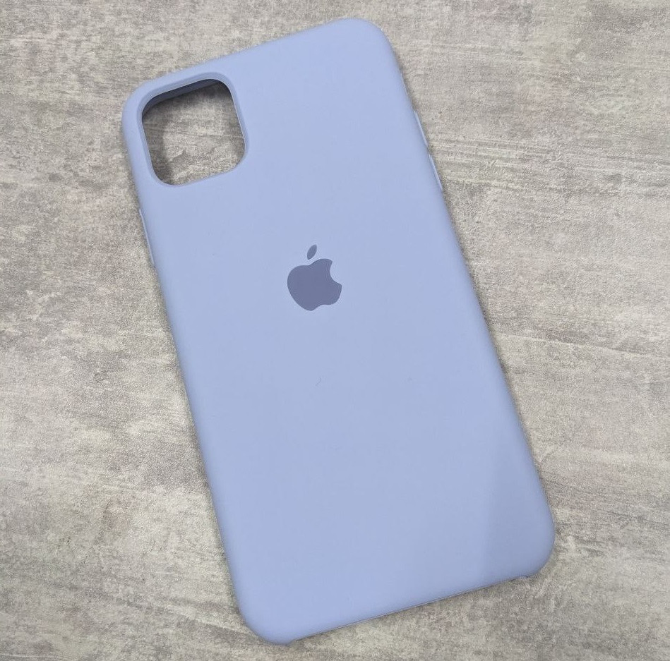 Чохол Silicone Case з мікрофіброю для iPhone 11 Pro Max Lilac Cream (5), фото 1