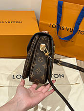 Жіноча коричнева шкіряна сумка Louis Vuitton Monogram Pochette Metis Луї Вітон Луї Віттон Метис, фото 5