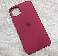 Чехол Silicone Case с микрофиброй для iPhone 11 Pro Max Rose Red (36)