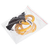 Еспандер трубчастий для фітнесу з карабіном DOUBLE CUBE DT-1002C-35LB навантаження 16кг, фото 5