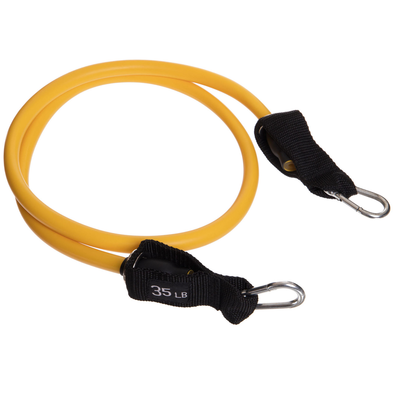 Еспандер трубчастий для фітнесу з карабіном DOUBLE CUBE DT-1002C-35LB навантаження 16кг, фото 1