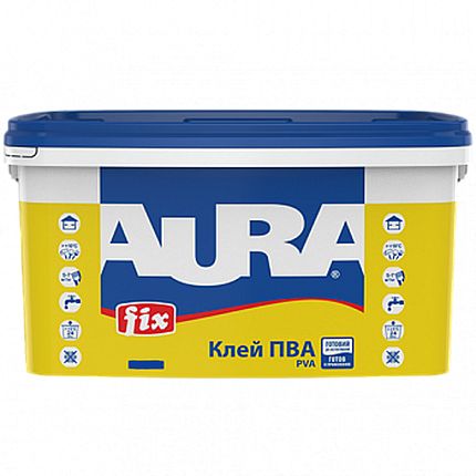 Aura Fix PVA, клей ПВА будівельний універсальний, 2,5л, фото 2