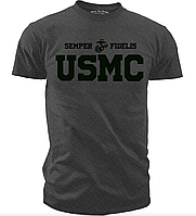 Футболка чоловіча морська пехота США — Men's Marine Corps Shirt колір сірий США