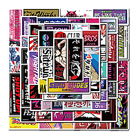 Наклейки на телефон банківську карту, JDM автотема Японії стікери, стікербомбінг 10шт