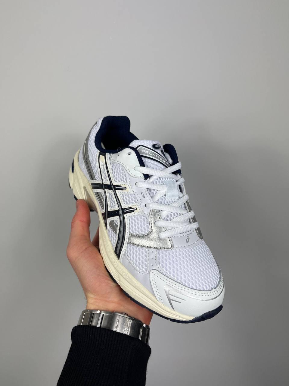 Жіночі кросівки Asics Gel 1130 білі з сірим у сітку Асікс весняні