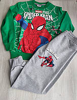 Детский костюм для мальчика зеленый 4-8 лет с Человеком Пауком SPIDER MAN (производитель Турция)