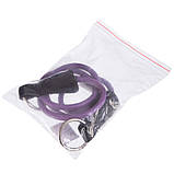 Еспандер трубчастий для фітнесу з кільцем DOUBLE CUBE DT-1002R-10LB навантаження 4,5 кг, фото 6