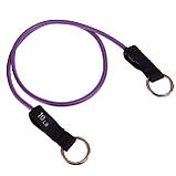 Еспандер трубчастий для фітнесу з кільцем DOUBLE CUBE DT-1002R-10LB навантаження 4,5 кг, фото 2