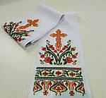 Рушник ритуальний  орнамент з хрестом маленький