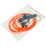 Еспандер трубчастий для фітнесу з кільцем DOUBLE CUBE DT-1002R-15LB навантаження 7кг, фото 2