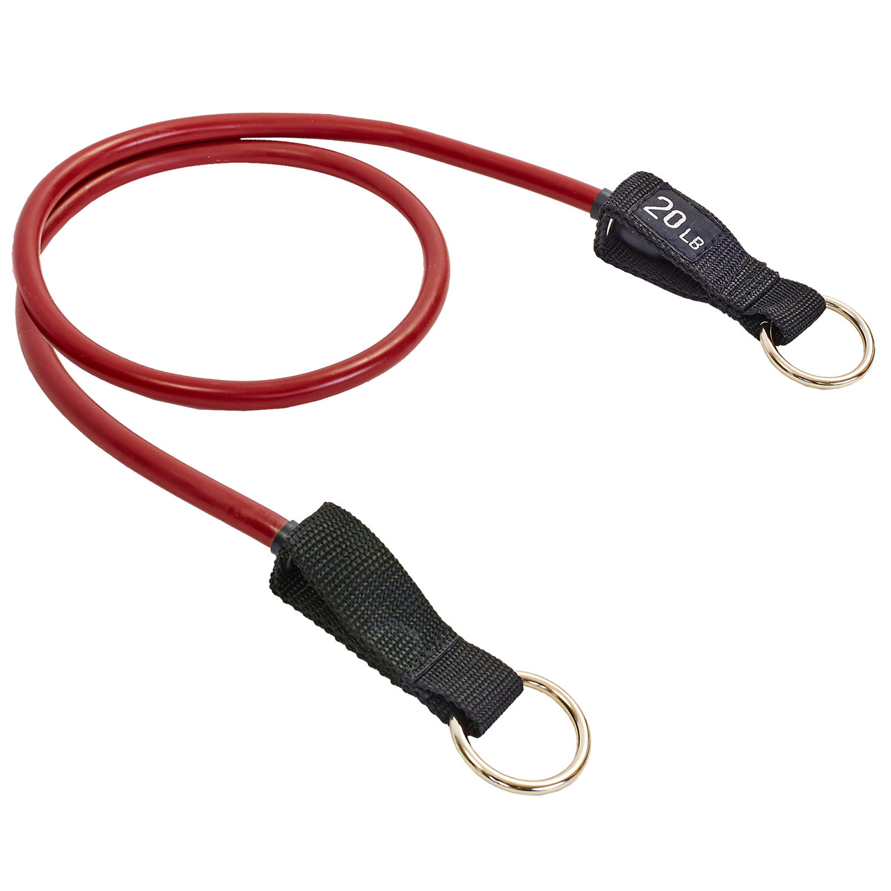 Еспандер трубчастий для фітнесу з кільцем DOUBLE CUBE DT-1002R-20LB навантаження 9кг, фото 1